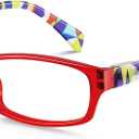 Reading Glasses for Women, Rectangle Readers for Women with Blue Light Blocking Spring Hinge Eyeglasses UV Filter