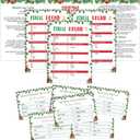 Toctose Christmas Friendly Feud Game Set, Friendly Feud Quiz, Family Feud Quiz, Baby Shower Game, Family Games for Adults, Christmas Games Xmas Holiday Winter Party Supplies-L005