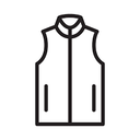 JUJIAYOUPIN Women's Lightweight Vest Sleeveless Zip Size XXL