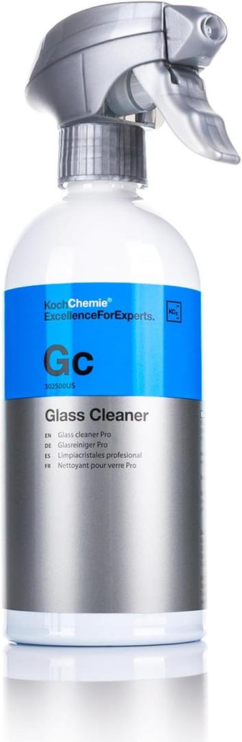 KOCHCHEMIE Glass Cleaner - Effortlessly Removes Stubborn Dirt, Oil, Grease, Insects, and Residues; Ready-To-Use Streak-Free Formula; Gloss and Smoothness Additive; Fresh Fragrance (500 milliliters) (16.9 Fl Oz (Pack of 1)