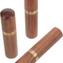 ULDIGI Wooden Needle Case Sewing Needle Holder 3Pcs Set Red Sandalwood Storage Tubes for Embroidery and Needlework Craft Organization for DIY Sewing Enthusiasts Random Style