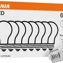 LEDVANCE Sylvania ECO LED Light Bulb, A19 60W Equivalent, Efficient 9W, 7 Year, 750 Lumens, 2700K, Non-Dimmable, Frosted, Soft White - 8 Pack (40821)