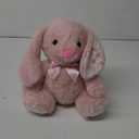 Holiday Home Pink Bunny with Ribbon Plush