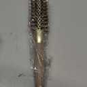 BANGMENG Round Brush with Boar Bristles, 1 inch Barrel, Nano Thermal Ceramic Ionic Tech for Straightening and Blow Drying, Gold