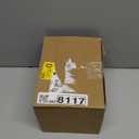 Battery Operated Lamp,Cordless Samll Glass Accent Lamp with Timer for Nightstand,Warm White Cozy Ambient Decorative Table Lamps for Shelf/Dorm/Office Cubicle/Desk/Entryway/Bedside(Iridescent Clear)