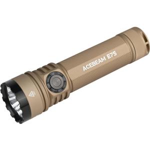 ACEBEAM E75 4000 High Lumens 440M Flashlight, Super Bright LED Flashlight Rechargeable, IPX8 Water-Resistant EDC Flash Light, 26 Days Super Long Lasting for Camping, Everyday Use (Desert Cool White 4000 Lumens 440 Meters)