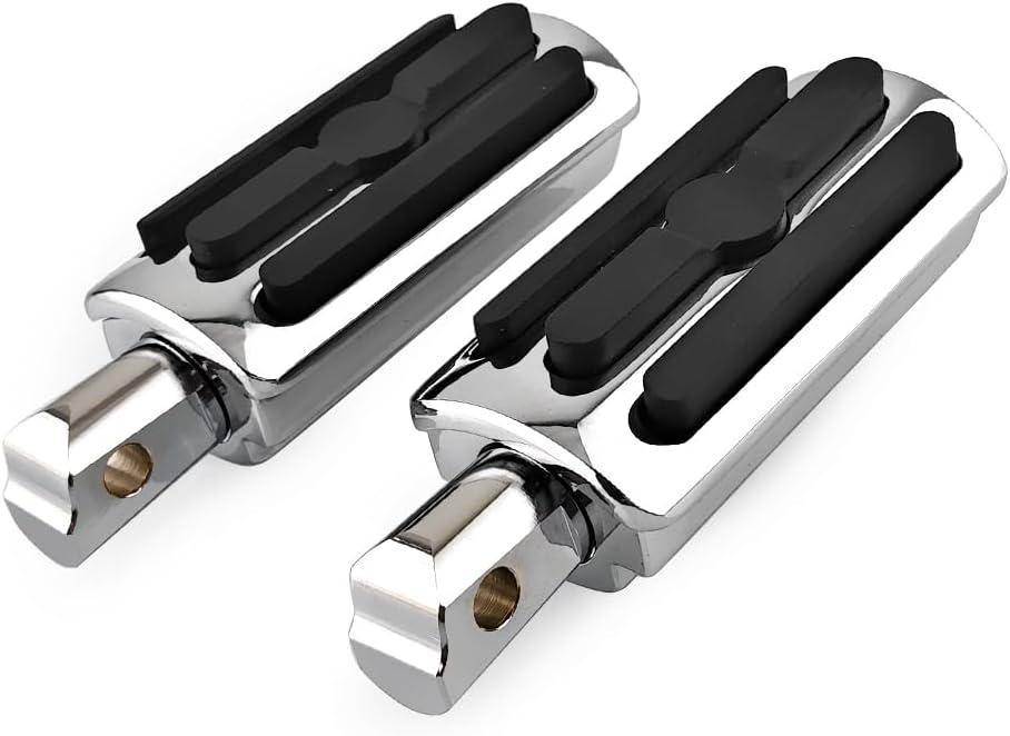 FootPegs,Highway Pegs Passenger Foot Pegs Compatible with Harley Softail Deluxe Fat Boy Heritage Sport Glide Softail Slim Street Bob Breakout Low Rider Models 2018-2023 Chrome