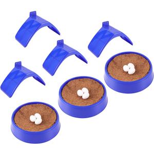 Pigeon Supplies Set, 3Pcs Bird Breeding Nest Bird Eggs Mat,4 Pcs Pigeon Stand Dove Rest Stand,9 Pcs White Solid Plastic Eggs for All Kinds of Pet Nests
