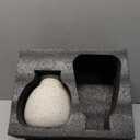 Ceramic Vase 1 Pack for Home Decor, Handcrafted Sesame Dot White Rustic Terracotta Vases, Vintage Farmhouse Decor, Minimalist Decorative Vases for Table Centerpiece Fireplace Nightstand Decoration