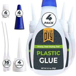 Y'allCanDiy Super Glue for Plastic 3 Pk x .7 Oz (20g) – Cyanoacrylate Based Heavy Duty CA Glue for Legos, Miniatures, PLA, 3D Printing, Toys, ABS, PVC, DIY Kits