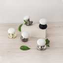parro White Door Knobs, White Porcelain Door Knob, Ceramic Interior Door Handles, Black Door Levers for Closet