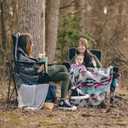 SUNNYFEEL XXL Oversized Camping Chair Heavy Duty 500 LBS for Big Tall People Above 6'4 Padded Portable Folding Sports Lawn Chairs with Armrest Cup Holder & Pocket for Outdoor/Travel/Picnic/Camp, 28D x 42W x 41H in