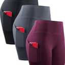 NELEUS womens Soft (XX-Large, 1010 Black/Grey/Dark Red,3 Pack)