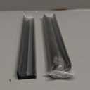Jetland Cabinets Drawers Edge Pulls - 4-Pack, 10" Overall Length, Black, Concealed Tab Pulls for Kitchen Garage Cabinet Drawers, PW5018B254L