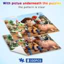100 Pieces Jigsaw Puzzles for Kids Ages 4-8,Cute Toy Puzzles,Kid Boys Girls Children Learning Educational Puzzless Portable Box Pack Toys