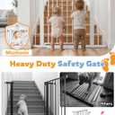 Miumoon 29.5"-40.6" Pressure Mounted Baby Gate for Stairs & Doorways