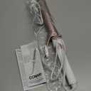 Conair Double Ceramic 1 -Inch Long Barrel Curling Iron, 1-Inch Barrel Creates Loose Curls, Hair Curler for Use on Medium & Long Hair, White/Rose Gold