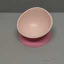 Bulldog Bowl Anti-Slip Dog Cat Dish Detachable Rubber Dog Bowl Pet Sterile Tilted Pet Feeder Slope Base (Pink, 2 Cup (Small/Medium Dog))