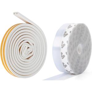 Door & Window Weather Stripping, Soundproof Insulation Seal Strip with Self-Adhesive Rubber Collision Protection