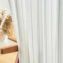 jinchan Green and White Striped Curtain for Bedroom 100 Inch Extra Wide Sliding Glass Door Room Divider Curtain 84 Inch Length Privacy Light Filtering Pinstripe Bedroom Window Treatment Drape 1 Panel