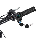 Alomejor Electric Throttle Grip, Real-time Battery Monitoring, Battery Voltage Indicator LED Display for commuters, Riders, Urban Travel, delivery Services