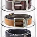 ZENFUN 5 Layers Acrylic Belt Organizer, Stackable Belt Storage Box Clear Display Case Vanity Organizer for Watch, Hair Accessories, Jewelry, Closet and Drawer, 2.6" H x 5.5" Dia