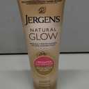 Jergens Natural Glow Self Tanner Body Lotion, Sunless Tanning, Fair to Medium Skin Tone, Daily Moisturizer with Coconut Oil, Vitamin E and Antioxidants, 7.5 Oz