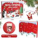 2025 Advent Calendar 24-Day Christmas Countdown Calendars, Including Water Bottle Handle, Silicone Boots, 10 mm Straw Cover Topper Cap, Suitable for Girls Adults as Christmas New Year Surprise Gift