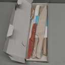 Astercook Knife Set, 13 Pieces Kitchen Knives Set with Healthy Anti-Rust Coating, Dishwasher Safe, Stainless Steel Chef Knife Sets with 6 Blade Guards, Perfect Holiday Gifts for Kitchen (Large, Cream)