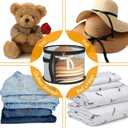 Clear Organizers Hat Box, Cowboy Baseball Cap Storages Box, Hat Organizer Storage Display Case, Wide Brim Hats Boxes for Women Storage, Room Organization (Gray)