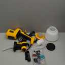 ELPIDIO Paint Sprayer, 700W HVLP Electric Spray Paint Gun, with Cleaning & Blowing Joints 4 Copper Nozzles and 3 Patterns Paint Sprayers for Home Furniture, Walls, Cabinets, Fence, Door etc. Yellow