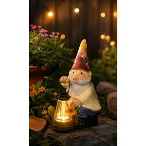 Solar Santa Statue Garden