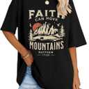 LOMON Oversized Graphic T Shirts for Women Short Sleeve Crewneck Summer Tops Loose Casual Basic Tees (XX-Large)