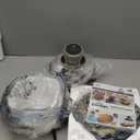 Ninja Crispi Air Fryer, Microwave, Freezer & Dishwasher Safe, Non Toxic Glass Portable Cooking System, 4 QT & 6 Cup Glass Containers with Storage Lids, Easy Meals, Air Fry, Bake, Stone, FN101ST