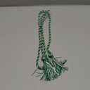 Green And White Striped Graduation Cord 66"
