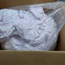 Outpain White Spandex Table Clothes for 6 Foot Rectangle Tables-12Pack 6FT Spandex Fitted Table Cover, Wrinkle Free Tablecloths with Skirt for Parties, Wedding, Birthday, Banquet, Festival