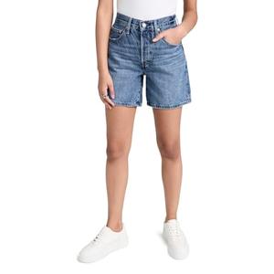 Levi's Women's 501 Mid Thigh Shorts Blue Beauty 32