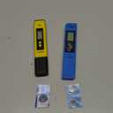 VIVOSUN Digital pH and TDS Meter Kits, 0.01pH High Accuracy Pen Type pH Meter  2% Readout Accuracy 3-in-1 TDS EC Temperature Meter for Hydroponics, Pool and Aquarium, Yellow Blue, UL Certified