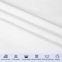 10 Pack Polyester Tablecloths, White 90 x 132 Inch Polyester Table Cloth for 8 Foot Rectangle Tables, Stain and Wrinkle Resistant Washable Fabric Table Cover for Wedding Banquet Restaurant Party
