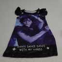 Girls Casual Dress Kids Dark Princess Dancing Queen Patterned Birthday Party Outfits, Small
