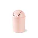 Umbra 1.25 Gallon Mini Waste Can with Removable Swing-Top Lid - Small Garbage Bin for Kitchen, Bathroom, Bedroom, Office - Compact Trash Can Fit Under Tables & Counters - Pink