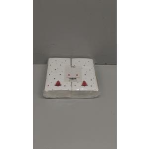 WDF 100Pack Green Christmas Napkins Disposable - 3ply Christmas Tree Paper Napkins, Premium Quality Green Holiday Napkin, Party Dinner for Tableware Decor