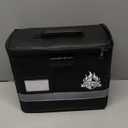 BALEINE Fireproof Document Box with Lock, Portable Fireproof Document Bag Waterproof Fire Proof File Boxes for Documents, File Organizer Box for Important Paperwork (Black, 12.5''x10.5''x6'')