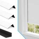 Light Blocking Strips, Light Blockers for Window Shades and Blinds, Block Light Along The Sides Blackout Side Tracks for Bedroom, White 4 Pcs