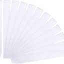 12 Pieces Blank Satin Sashes Plain Sashes Party Accessory for Graduation Wedding Party DIY Supplies(White)
