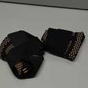 INDEEMAX Ankle Brace for Sprained Ankle Compression Sleeve, 2 Pack Copper Infused Ankle Support Brace for Women & Men, Plantar Fasciitis Relief Achilles Tendonitis, Sports Running, Copper Black, XL