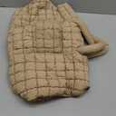 Quilted Duffle Bag for Travel, Large Puffer Duffel Weekender Bags Soft Gym Tote, Big Puffy Carry on Luggage Overnight (Khaki)