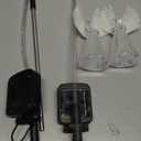 2 Pack Outdoor Solar Angel Statues for Christmas Garden Cemetery Decorative Light, Stakes Multi-Color Changing LED Waterproof Lawn Decor for Patio Cemetery Grave Gravesites, Memorial Gift