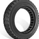 GYL 10 Inch Solid Tire: 10x2.0/2.125 Electric Scooter Rubber tyre, 50/75-6.1 Tubeless Tyre for Xiaomi M365/Gotrax G4/xr/v2 Gotrax Tire Replacement 10 In Offroad Front Rear Wheel Black 1 Pcs