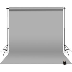Denny Mfg - Seamless Paper Backdrop for Photoshoot with Free Gaffer Tape  Oyster Grey Photography Paper Roll Background with Matte Finish for Studio, Video & Content Creation  (107 in x 36 ft)